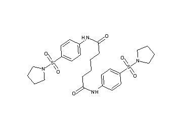 N,N'-bis[4-(1-pyrrolidinylsulfonyl)phenyl]hexanediamide