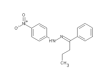 1-(4-nitrophenyl)-2-(1-phenylbutylidene)hydrazine 1-(4-nitrophenyl)-2-(1-phenylbutylidene)hydrazine