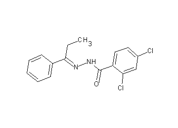 2,4-dichloro-N'-(1-phenylpropylidene)benzohydrazide