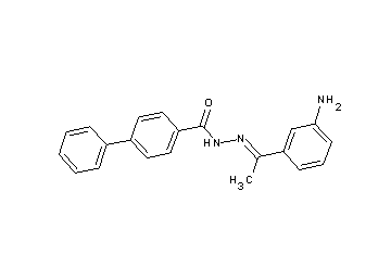 N'-[1-(3-aminophenyl)ethylidene]-4-biphenylcarbohydrazide - Click Image to Close