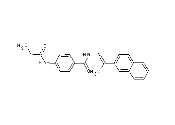 N-[4-({2-[1-(2-naphthyl)ethylidene]hydrazino}carbonyl)phenyl]propanamide - Click Image to Close