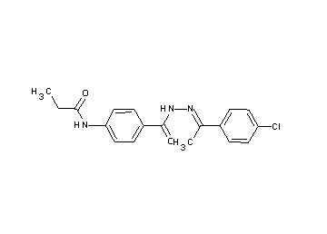 N-[4-({2-[1-(4-chlorophenyl)ethylidene]hydrazino}carbonyl)phenyl]propanamide