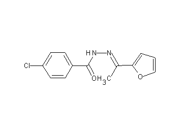 4-chloro-N'-[1-(2-furyl)ethylidene]benzohydrazide
