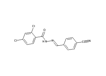 2,4-dichloro-N'-(4-cyanobenzylidene)benzohydrazide 2,4-dichloro-N'-(4-cyanobenzylidene)benzohydrazide