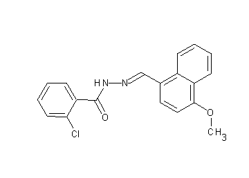 2-chloro-N'-[(4-methoxy-1-naphthyl)methylene]benzohydrazide - Click Image to Close