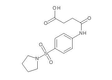 4-oxo-4-{[4-(1-pyrrolidinylsulfonyl)phenyl]amino}butanoic acid