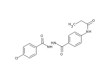 N-(4-{[2-(4-chlorobenzoyl)hydrazino]carbonyl}phenyl)propanamide