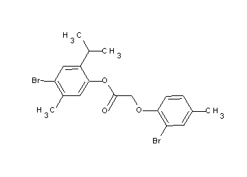 4-bromo-2-isopropyl-5-methylphenyl (2-bromo-4-methylphenoxy)acetate