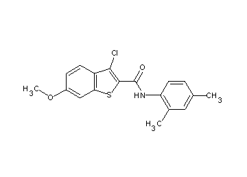 3-chloro-N-(2,4-dimethylphenyl)-6-methoxy-1-benzothiophene-2-carboxamide