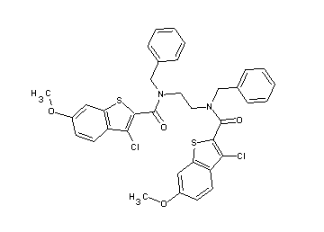 N,N'-1,2-ethanediylbis(N-benzyl-3-chloro-6-methoxy-1-benzothiophene-2-carboxamide)