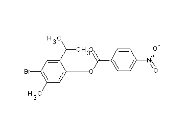 4-bromo-2-isopropyl-5-methylphenyl 4-nitrobenzoate 4-bromo-2-isopropyl-5-methylphenyl 4-nitrobenzoate