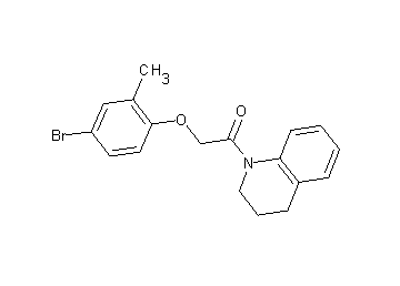 1-[(4-bromo-2-methylphenoxy)acetyl]-1,2,3,4-tetrahydroquinoline