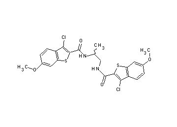 N,N'-1,2-propanediylbis(3-chloro-6-methoxy-1-benzothiophene-2-carboxamide)
