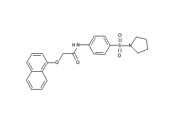 2-(1-naphthyloxy)-N-[4-(1-pyrrolidinylsulfonyl)phenyl]acetamide