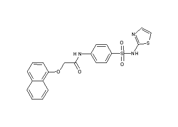 2-(1-naphthyloxy)-N-{4-[(1,3-thiazol-2-ylamino)sulfonyl]phenyl}acetamide