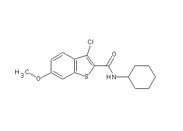 3-chloro-N-cyclohexyl-6-methoxy-1-benzothiophene-2-carboxamide