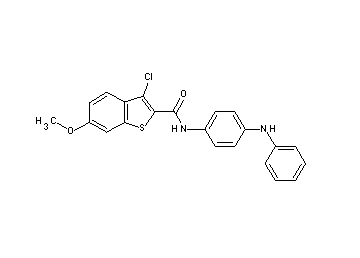 N-(4-anilinophenyl)-3-chloro-6-methoxy-1-benzothiophene-2-carboxamide
