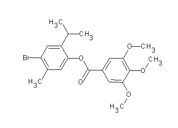 4-bromo-2-isopropyl-5-methylphenyl 3,4,5-trimethoxybenzoate