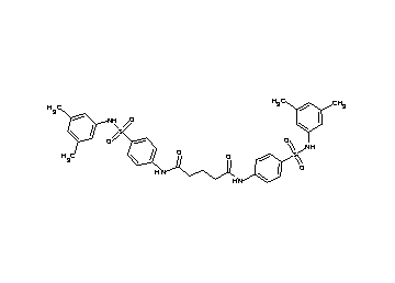 N,N'-bis(4-{[(3,5-dimethylphenyl)amino]sulfonyl}phenyl)pentanediamide
