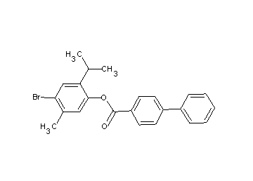4-bromo-2-isopropyl-5-methylphenyl 4-biphenylcarboxylate