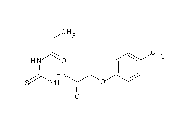 N-({2-[(4-methylphenoxy)acetyl]hydrazino}carbonothioyl)propanamide