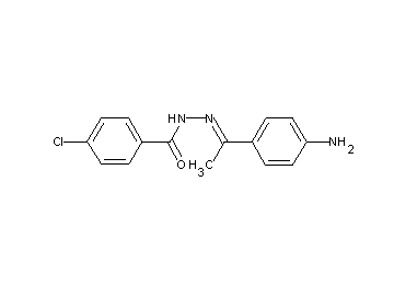 N'-[1-(4-aminophenyl)ethylidene]-4-chlorobenzohydrazide