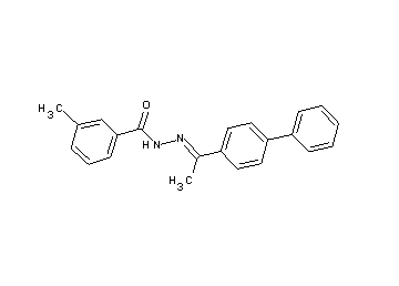 N'-[1-(4-biphenylyl)ethylidene]-3-methylbenzohydrazide
