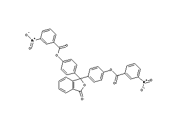 (3-oxo-1,3-dihydro-2-benzofuran-1,1-diyl)bis(4,1-phenylene) bis(3-nitrobenzoate)