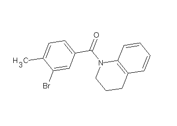 1-(3-bromo-4-methylbenzoyl)-1,2,3,4-tetrahydroquinoline 1-(3-bromo-4-methylbenzoyl)-1,2,3,4-tetrahydroquinoline
