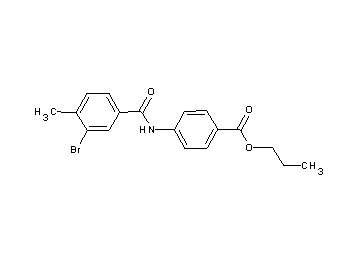 propyl 4-[(3-bromo-4-methylbenzoyl)amino]benzoate
