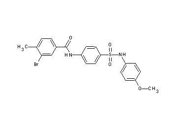 3-bromo-N-(4-{[(4-methoxyphenyl)amino]sulfonyl}phenyl)-4-methylbenzamide