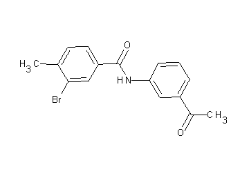 N-(3-acetylphenyl)-3-bromo-4-methylbenzamide