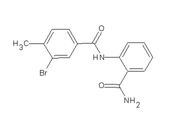 N-[2-(aminocarbonyl)phenyl]-3-bromo-4-methylbenzamide