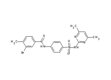 3-bromo-N-(4-{[(4,6-dimethyl-2-pyrimidinyl)amino]sulfonyl}phenyl)-4-methylbenzamide