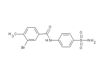 N-[4-(aminosulfonyl)phenyl]-3-bromo-4-methylbenzamide