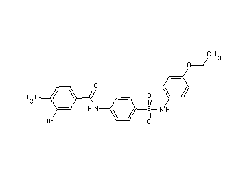 3-bromo-N-(4-{[(4-ethoxyphenyl)amino]sulfonyl}phenyl)-4-methylbenzamide