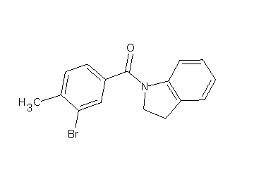 1-(3-bromo-4-methylbenzoyl)indoline