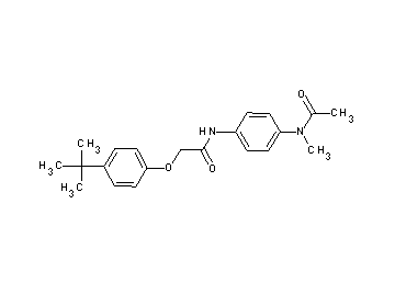 N-{4-[acetyl(methyl)amino]phenyl}-2-(4-tert-butylphenoxy)acetamide