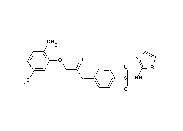2-(2,5-dimethylphenoxy)-N-{4-[(1,3-thiazol-2-ylamino)sulfonyl]phenyl}acetamide