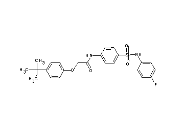 2-(4-tert-butylphenoxy)-N-(4-{[(4-fluorophenyl)amino]sulfonyl}phenyl)acetamide