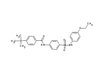 4-tert-butyl-N-(4-{[(4-ethoxyphenyl)amino]sulfonyl}phenyl)benzamide