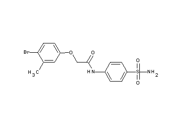 N-[4-(aminosulfonyl)phenyl]-2-(4-bromo-3-methylphenoxy)acetamide