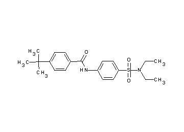 4-tert-butyl-N-{4-[(diethylamino)sulfonyl]phenyl}benzamide