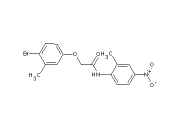 2-(4-bromo-3-methylphenoxy)-N-(2-methyl-4-nitrophenyl)acetamide