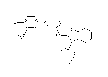 methyl 2-{[(4-bromo-3-methylphenoxy)acetyl]amino}-4,5,6,7-tetrahydro-1-benzothiophene-3-carboxylate
