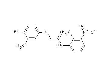 2-(4-bromo-3-methylphenoxy)-N-(2-methyl-3-nitrophenyl)acetamide