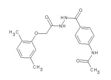 N-[4-({2-[(2,5-dimethylphenoxy)acetyl]hydrazino}carbonyl)phenyl]acetamide
