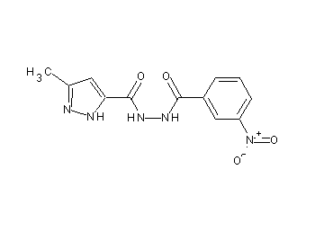 3-methyl-N'-(3-nitrobenzoyl)-1H-pyrazole-5-carbohydrazide