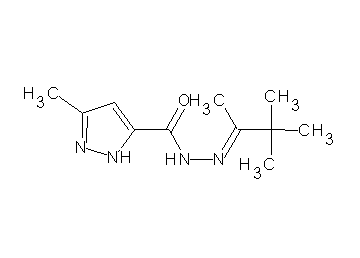 3-methyl-N'-(1,2,2-trimethylpropylidene)-1H-pyrazole-5-carbohydrazide