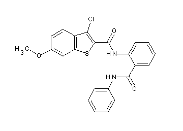N-[2-(anilinocarbonyl)phenyl]-3-chloro-6-methoxy-1-benzothiophene-2-carboxamide